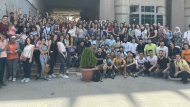 صورة لطلاب تحضيري الطب المنحدرين من محافظة السويداء